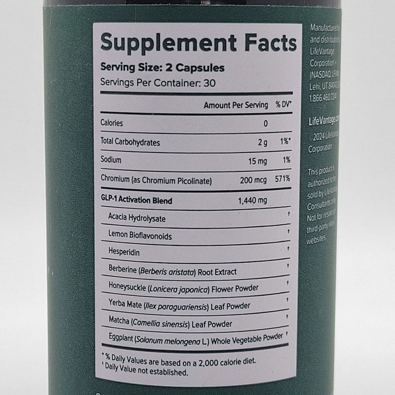 LifeVantage MB Core 60 Caps GLP-1 Naturally Reduce Cravings Weight Management