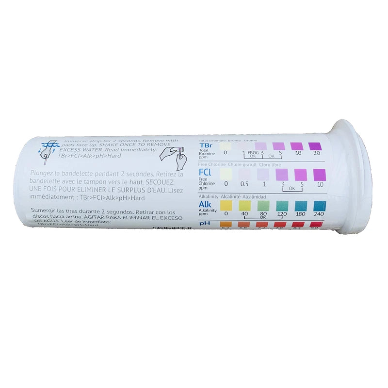 Hot Spring Freshwater 5 Way Test Strips Hot Tub Test for Chlorine Bromine PH and Total Hardness