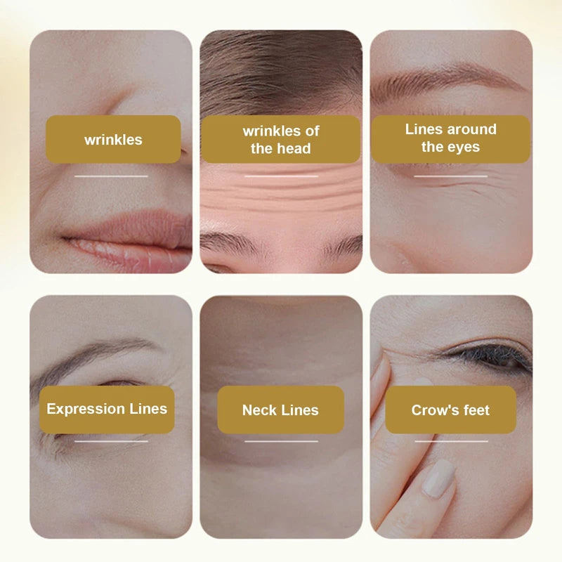 Golden Collagen Cream Anti-Wrinkle Cream Korean Anti-Wrinkle Cream Golden Collagen Anti-Wrinkle Cream with Massage Stick Pack of 3