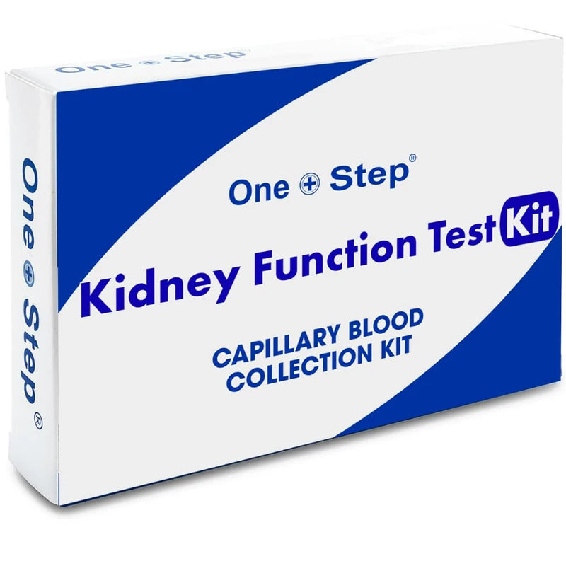 One Step: Kidney Function Blood Test Kit - 5 Key Parameters (Creatinine, Urea, Uric Acid, Albumin, Calcium) Lab Analysis & Report