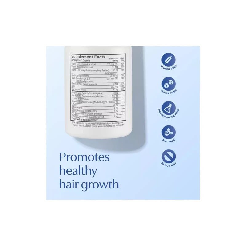 Suplemento para el crecimiento del cabello sano para hombres de Bosley MD - 60 cápsulas