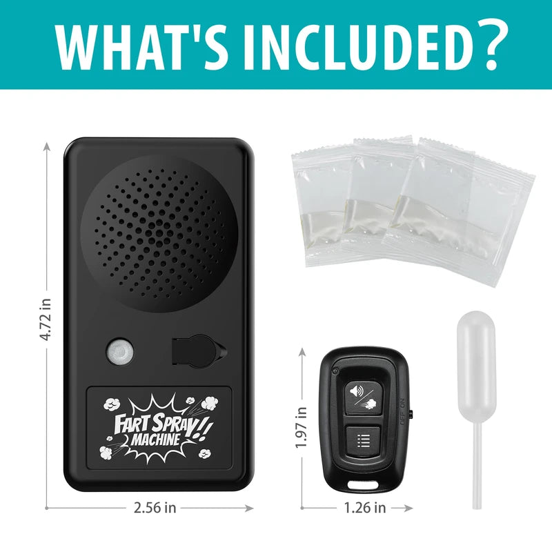 Fart Machine with Remote, Remote Controll Fart Spray Machine with 20 Realistic Sounds,Fart Spray Prank Toy, Pranks Jokes Gag Gift for Kids Adults