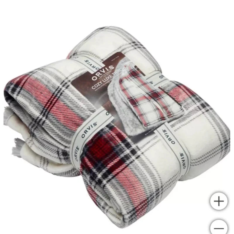 Cozy Orvis Cozy Luxe Throw / 60” x 70”/ IVORY