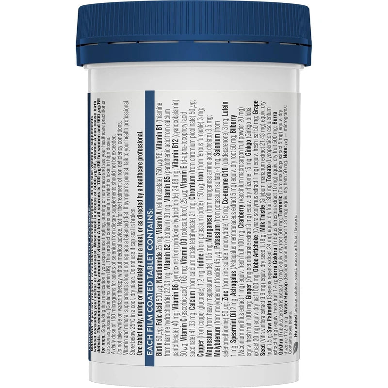 Swisse Ultivite Men's 50+ Multivitamin 90 Tablets