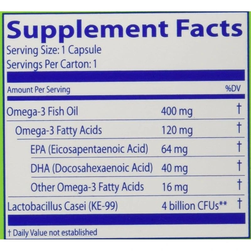 Restora Immunity Booster - Probiotic Formula with Omega-3 for Gut Health & Enhanced Resistance