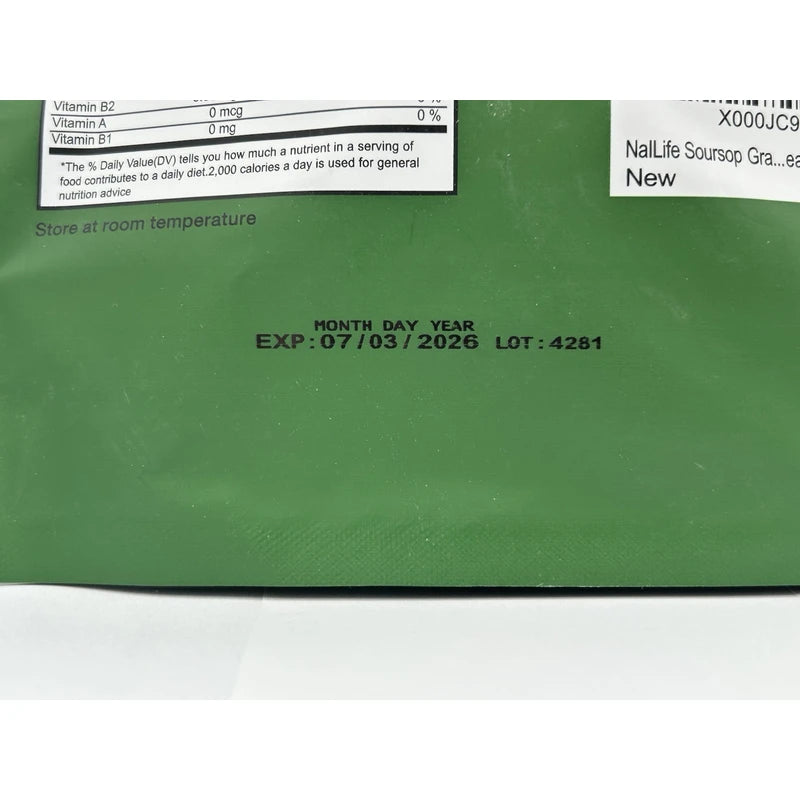 NalLife Organic Dried 100% Soursop Graviola Leaves 200 Leaves Exp Date 7/2026