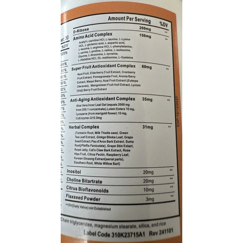 branded Immuno 150 With 70+Plant Minerals Plus 89 Additional Nutrients. 150 Caps