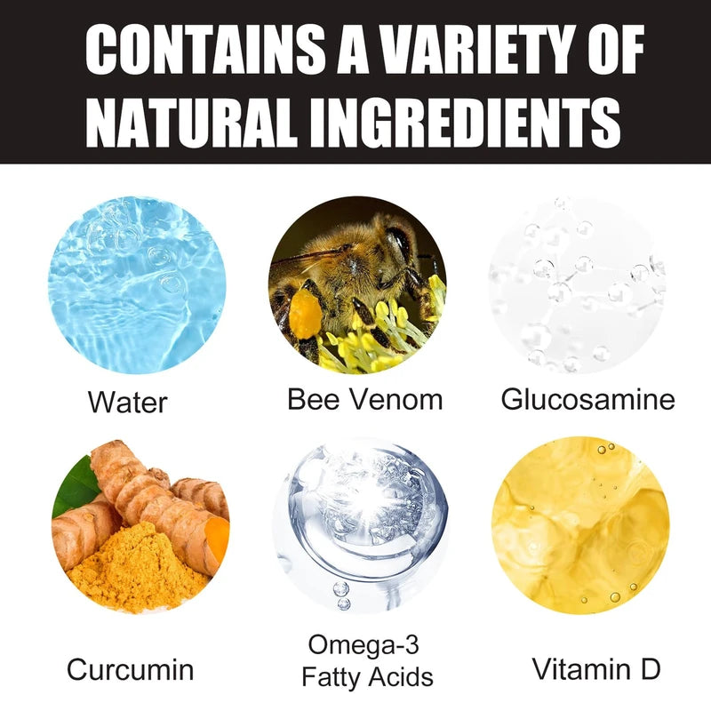 New Zealand Bee Veno_m Joint Relief Gel,Bee Venom Joint Soothing Gel, Instant Joint & Muscular Pain Relief Cream,Knee & Arm & Leg & Shoulder,Joint and Bone Therapy Cream,Muscle Rub Pain Relief