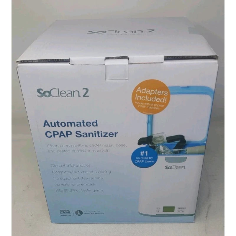 SoClean 2 CPAP Cleaner and Sanitizer, Adapters included. New-Factory Sealed
