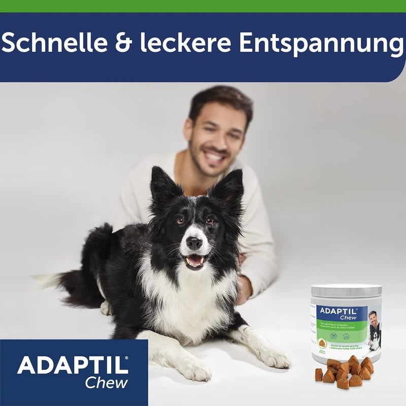 ADAPTIL Chew for Dogs | Calming Product for Relaxed Dogs | Quick Relaxation in Stressful Situations | With Natural Ingredients | Pack of 30