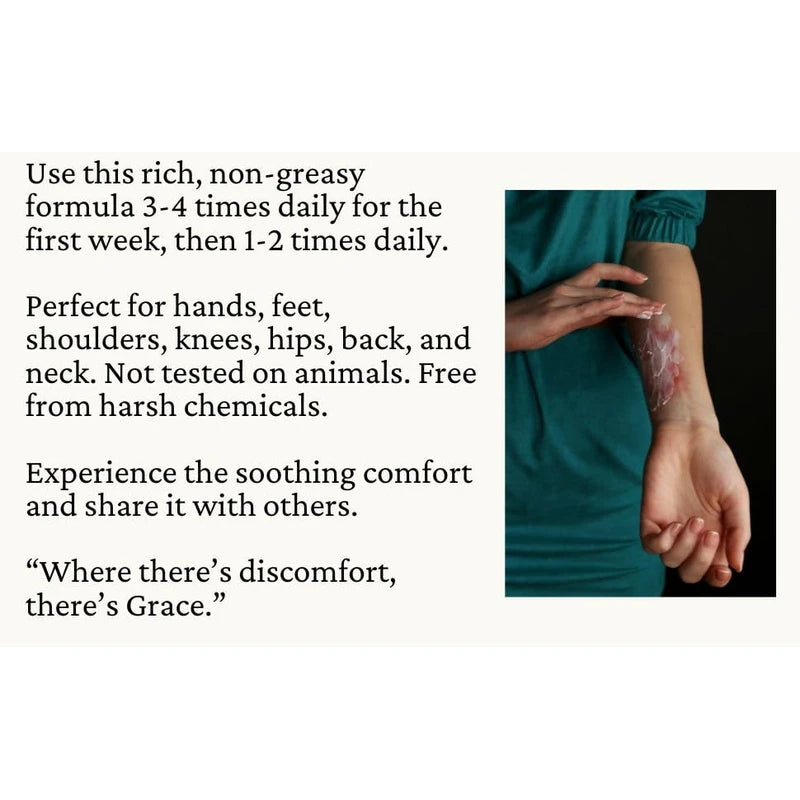 Grace Harbor MSM Cream Extra Strength - Nourishing Skin, Muscle, and Joint Therapy – Goat Milk, Essential Oils, Vitamin E – Non-Greasy Whole Body Rub – Made with Prayer in USA - 4 Ounce