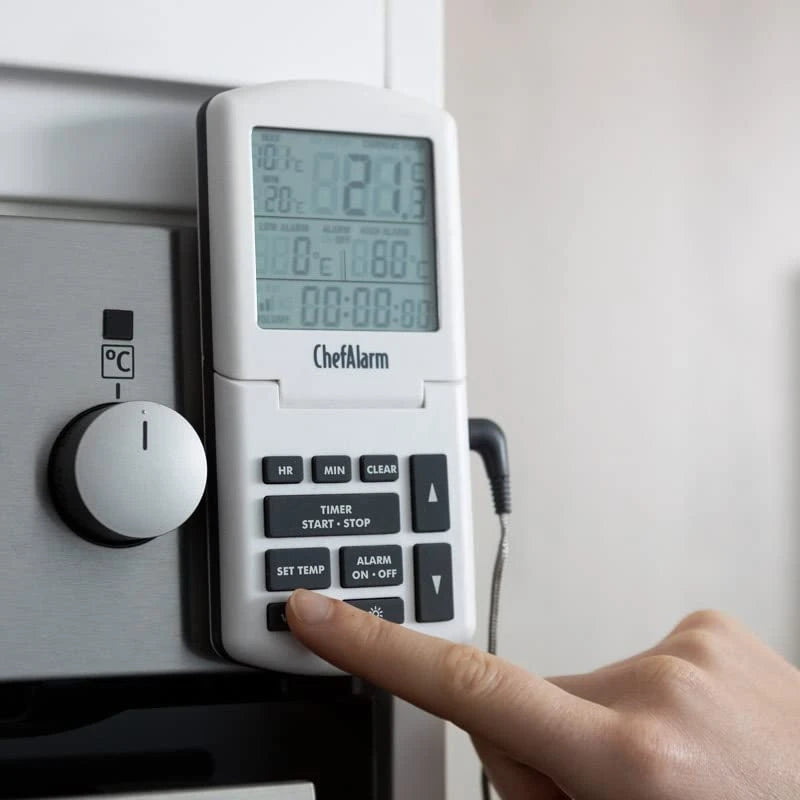 ETI ChefAlarm Professional Cooking Thermometer, Probe and Timer for Oven, Smoker, BBQ, Meats, Bread