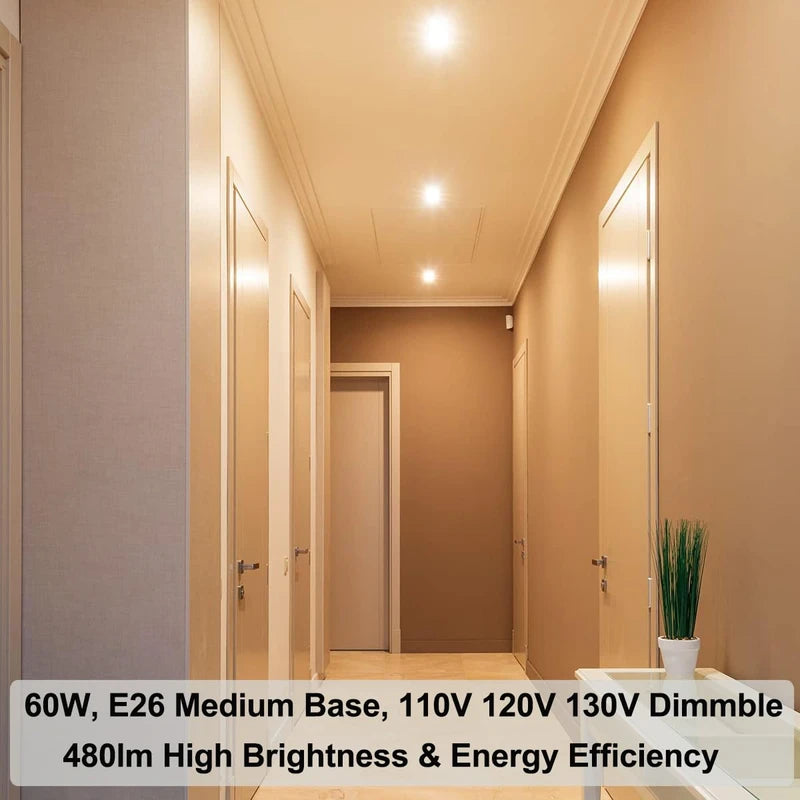 Vinaco PAR16 Bulb 120V, 6 Pack Long Lasting PAR16 Halogen Bulb 60 Watt with E26 Base, PAR16 Dimmable with 2800K Warm White, High Output PAR16 Flood 60W for Range Hood Lights, Table Light, Track Light