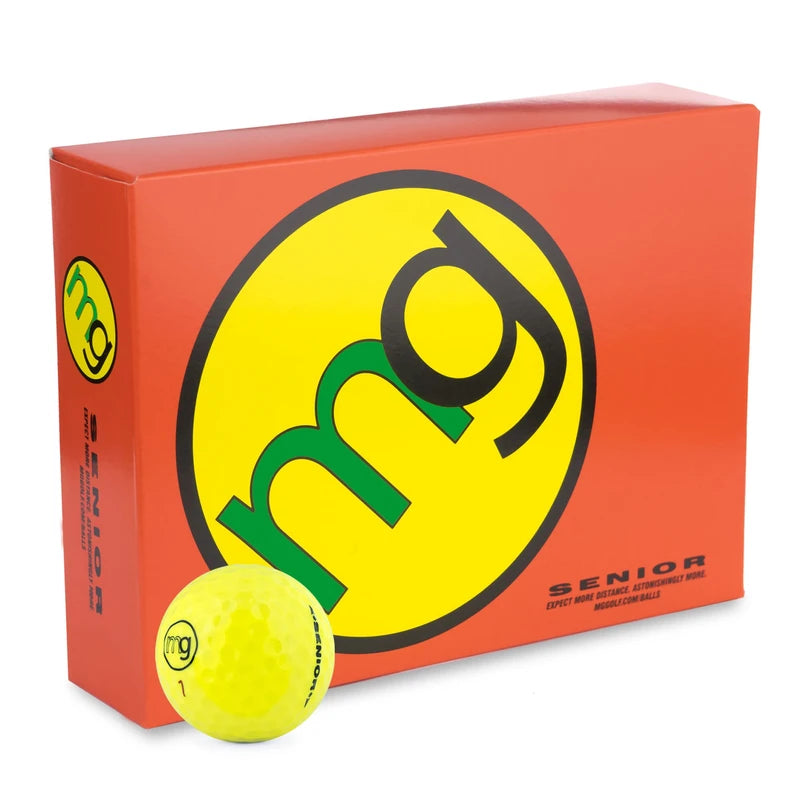 MG Golf Balls Senior Longest with Speed, Distance, & Maximum Enjoyment (1-Dozen)