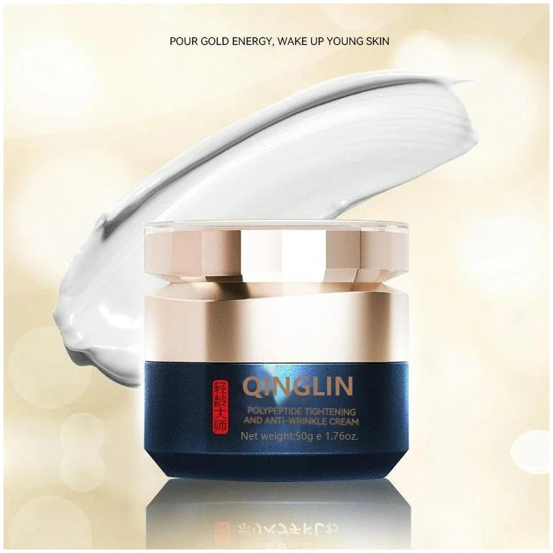 QINGLIN Polypeptide Firming Anti-Wrinkle Cream - Contains Peptides, Tocopherol, Sodium Amino Acid springtok - Specification: 1 bottle