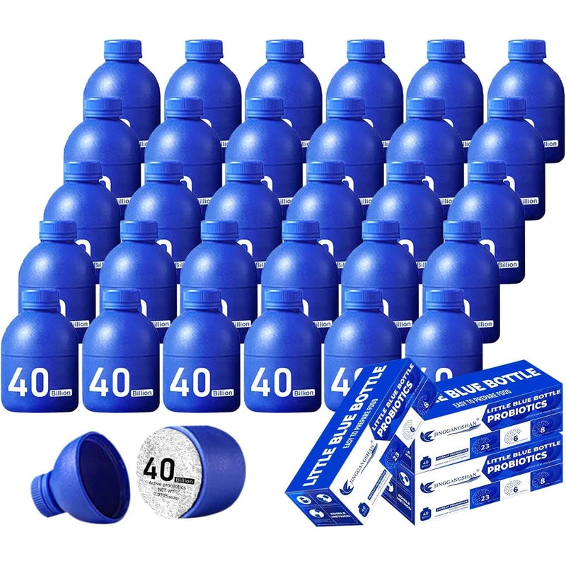(30bottles) Zooone Probiotics 40 Billion CFU, Little Blue Bottle Probiotics for Women Men Digestive Health