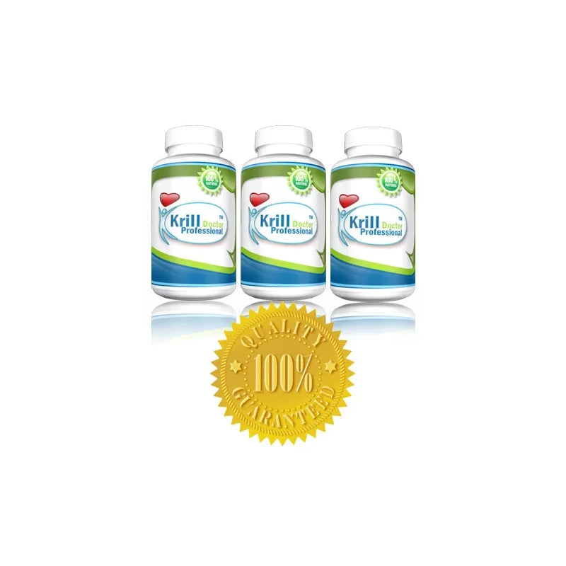 Krill Doctor Professional 3 x BOTTLES 1200 MG Antarctic Krill Oil Professional Formula Total 180 Softgels