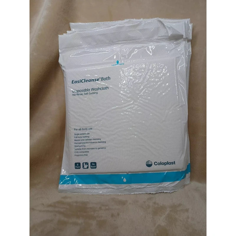 Coloplast EasiCleanse Bath No Rinse Disposable Wash Cloths -8 pk , Lot 5