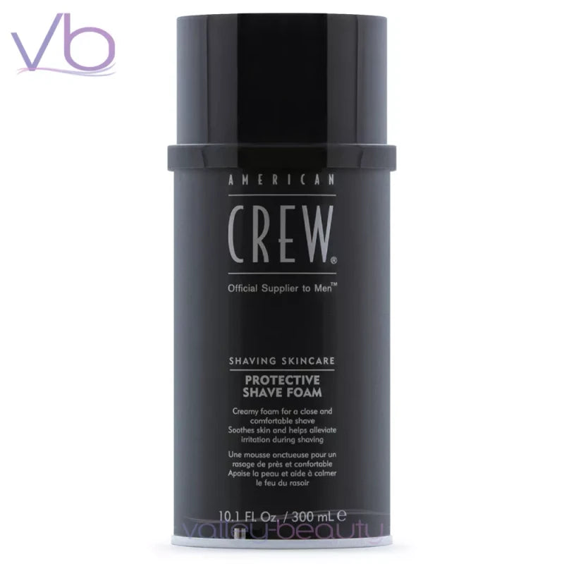 AMERICAN CREW Protective Shaving Foam w/t Cocoa Butter | Soothing, Moisturizing