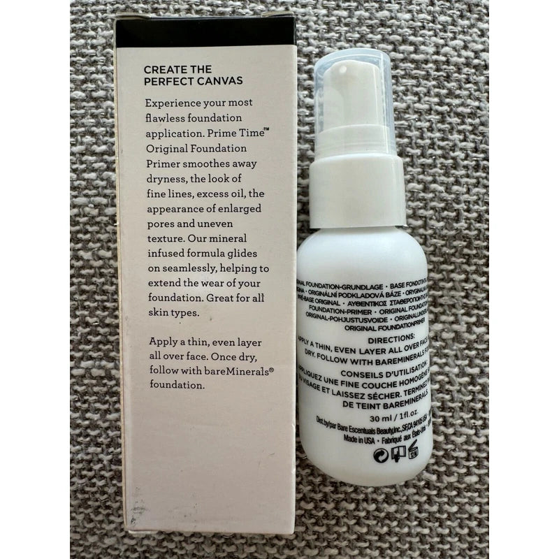 bareMinerals New Bare Minerals Prime Time Original Foundation Primer Full Size 1 oz/ 30 ml