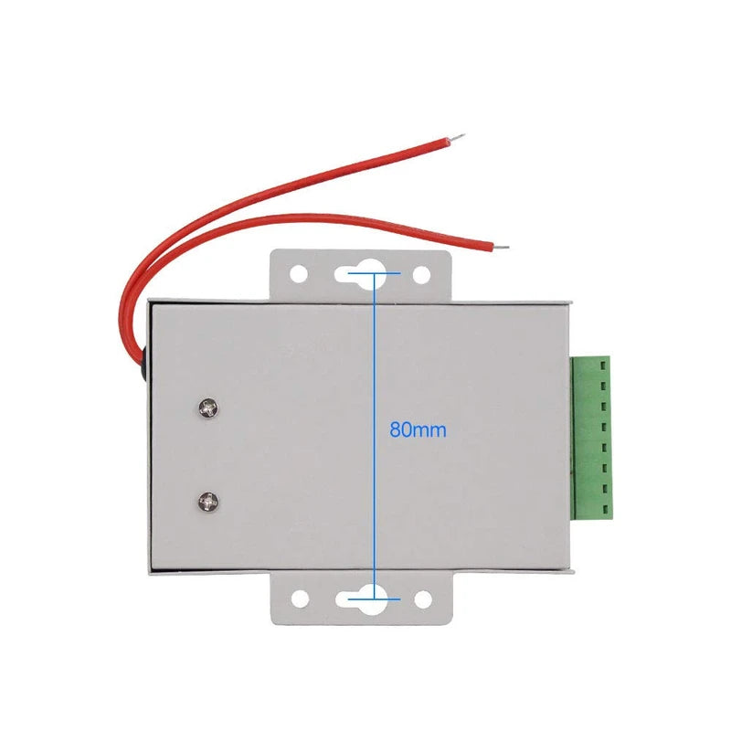 LIBO Smart Home Access Control Power Supply K80 Power Switch DC 12V 3A/5A AC 110~260V for All Types Access Control System Door Lock with Time Delay (K803A)