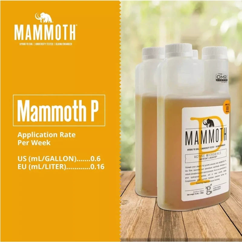 Mammoth P Bloom Booster | Organic Microbial Inoculant | 16% Increase Yields 50mL