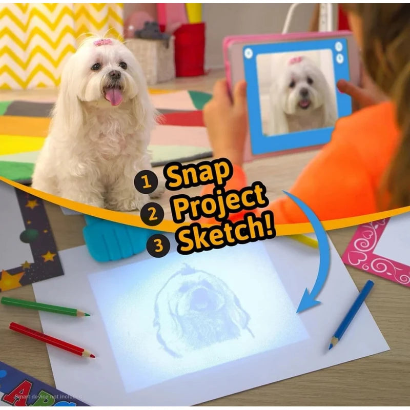 Flycatcher Flycatcher Toys smART Sketcher 2.0, Drawing Projector for Kids, Art Projector for Tracing,Kids Toys,Birthday Gift for age 5+,Art Supplies for Kids 5-8