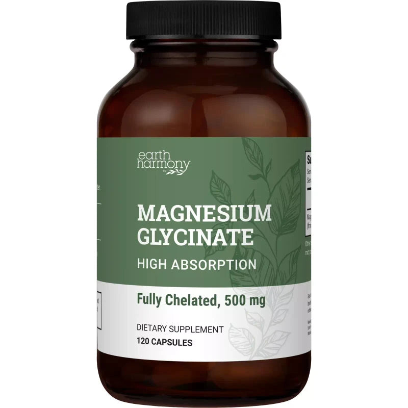 Pure Earth Harmony Pure Chelated Magnesium Glycinate 500 mg - 120 Capsules