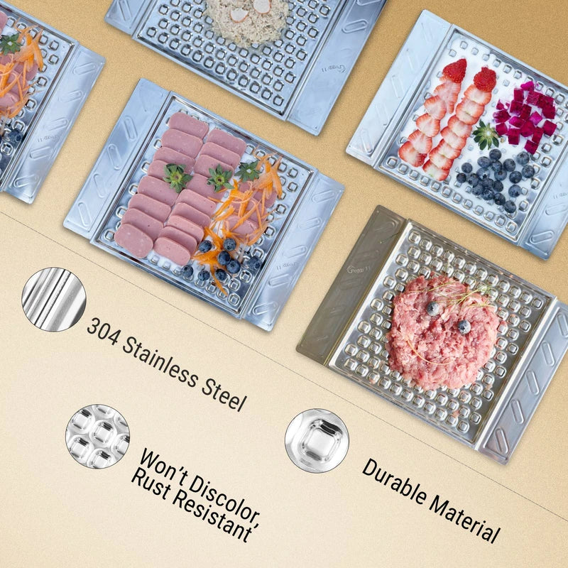 PEGGY11 Durable Stainless Steel Lick Pad for Cat & Dog | Strong Suction Cups | Use as a Slow Feeder | Supports Dental Health | Dishwasher Safe (Single)