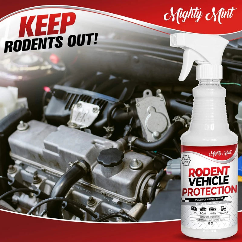 Mighty Mint Rodent Repellent Spray for Vehicle Engines and Interiors - Cars, Trucks, RVs, & Boats