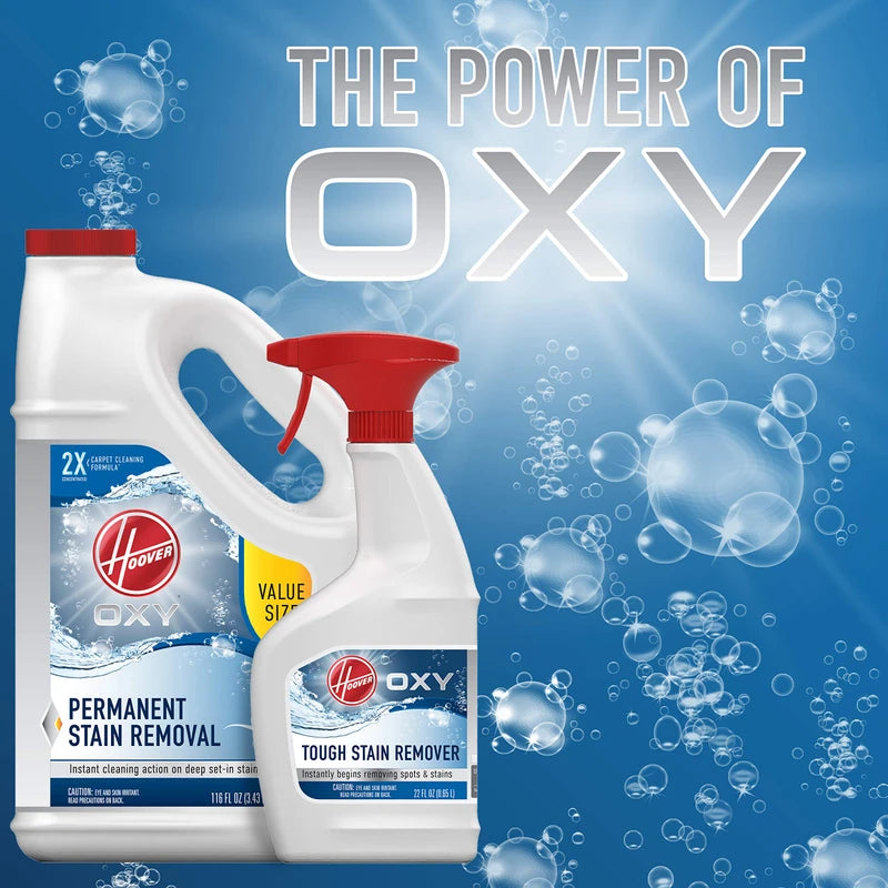 Hoover Oxy Deep Cleaning Carpet Shampoo, Concentrated Machine Cleaner Solution, 116oz Formula, AH30936, Ocean Breeze,White