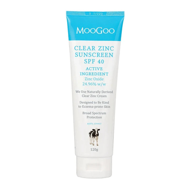 MooGoo Clear Zinc Sunscreen SPF40 120g