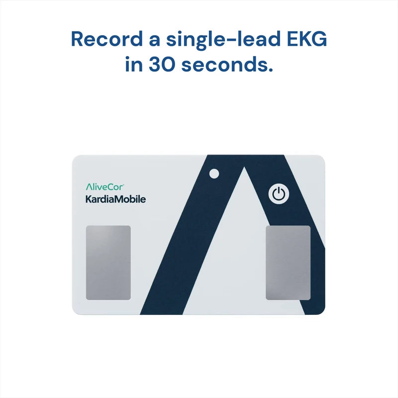 KardiaMobile Card Personal ECG Monitor – Fits in Your Wallet – Detects AFib and Irregular Arrhythmias – Instant Results in 30 Seconds – Easy to Use – Works with Most Smartphones