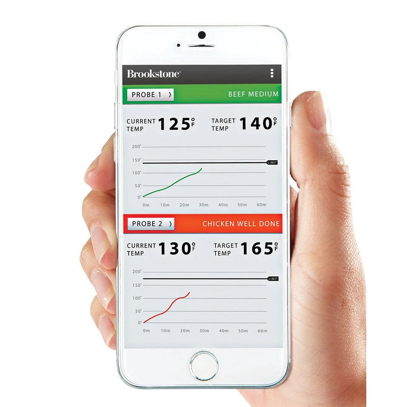 Brookstone Grill Alert Bluetooth Connected Thermometer