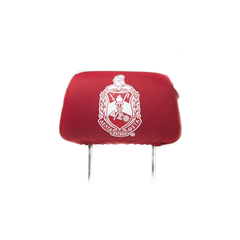 Delta Sigma Theta Sorority Headrest Cover - Red, Pink