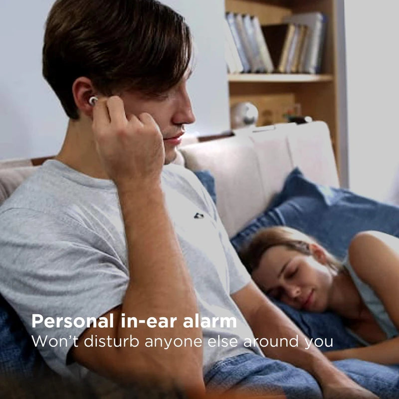 Amazfit Zenbuds Smart Sleep Earbuds, Noise Blocking, in-Ear Alarm, Soothing Sounds, Light and Comfortable, in-Ear Alarm Detection, Cloud White