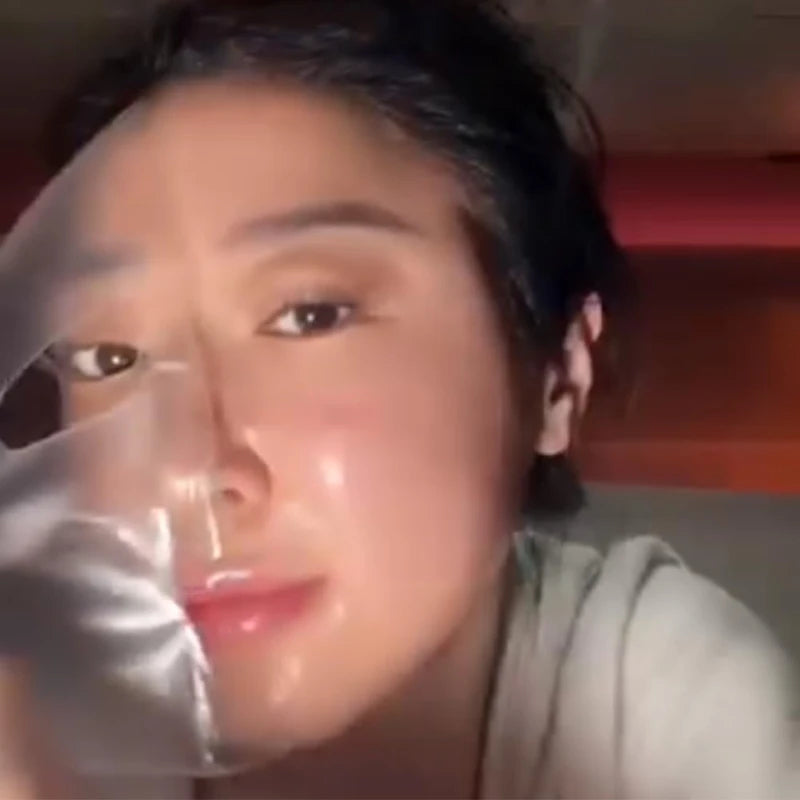 Skaind Collagen Glow Mask Overnight - HydraGlow Deep Face Mask, Bio-Collagen Mask, Hydrating Overnight Hydrogel Mask, Revitalize Your Skin with Low Molecular Weight Collagen Mask (1 box of 4 pieces)