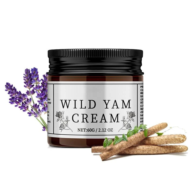 Wild Yam Skin Cream, Natural Relief for Menopause Dry Skin, Menopause Botanical Balancing Body Cream, Skin Care Product for Women and Men - Specification: 1 Count, Net Weight: 60g