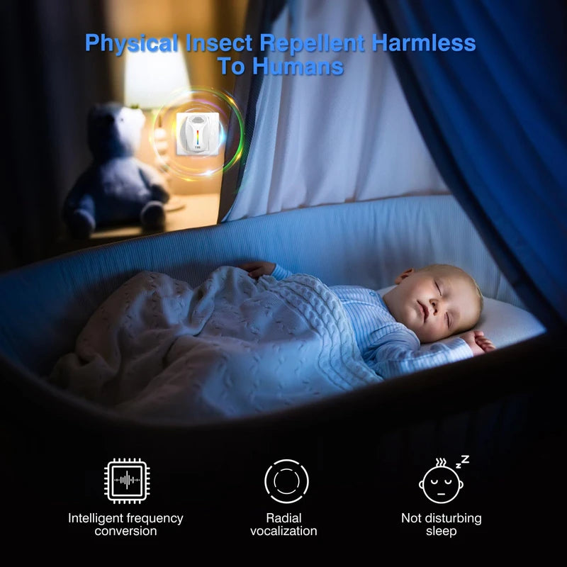 2023 Upgraded Version Ultrasonic Pest Repeller, Indoor Ultrasonic Repellent for Roach, Rodent, Mouse, Bugs, Mosquito, Mice, Spider, Ant,Electronic Plug in Pest Control,3 Mode Switching,6 Packs