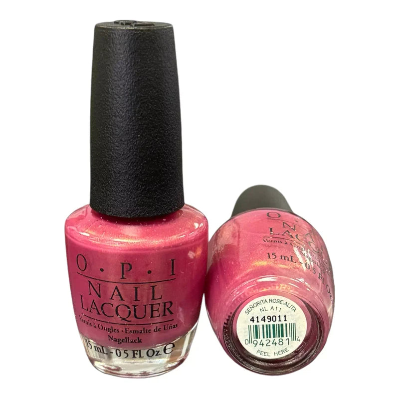 OPI "Senorita Rose-alita" Shimmery Fuchsia Pink Nail Polish (NL A11) 0.5oz