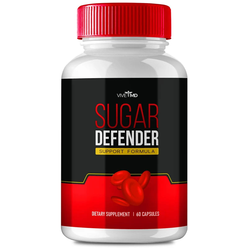 Sugar Defender Capsules Blood Formula Supplement SugarDefender - Maximum Strength with Vitamin C Zinc Cinnamon Powder Sugar Defender Reviews (1 Pack)