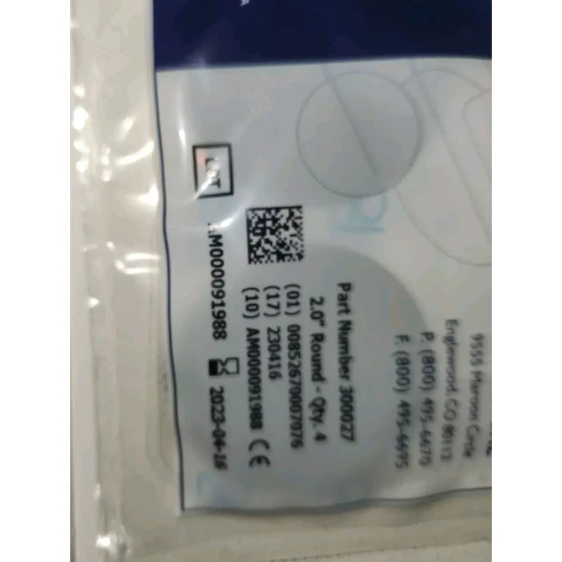 Zynex Medical Electrodes NEW Pack of 4 Pads #300027 ReUsable Round 2" Free Ship!
