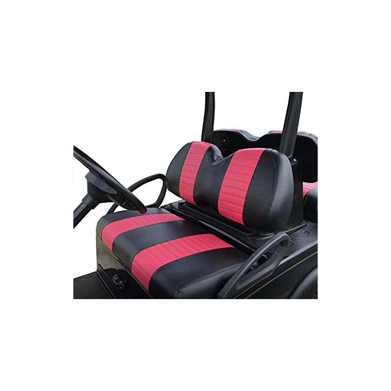 Club Car Precedent "STAPLE ON" Golf Cart Seat Cover (2 Stripe) Choose From 30 Colors, Custom Golf Cart Seat Covers, Handmade-Golf-Cart-Seat-Covers, Up To Par Covers