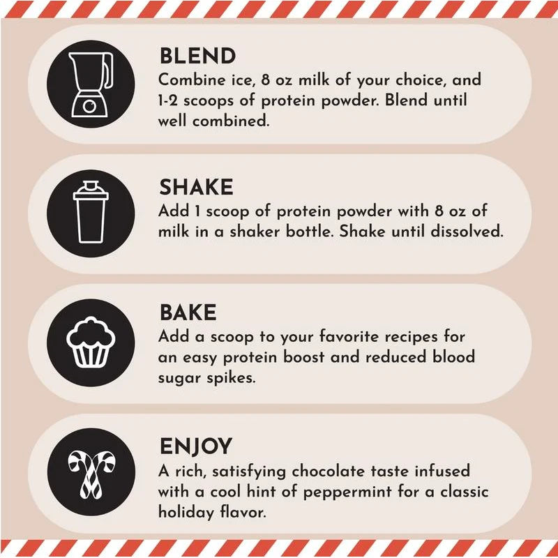 Just Ingredients Chocolate Peppermint Protein Powder