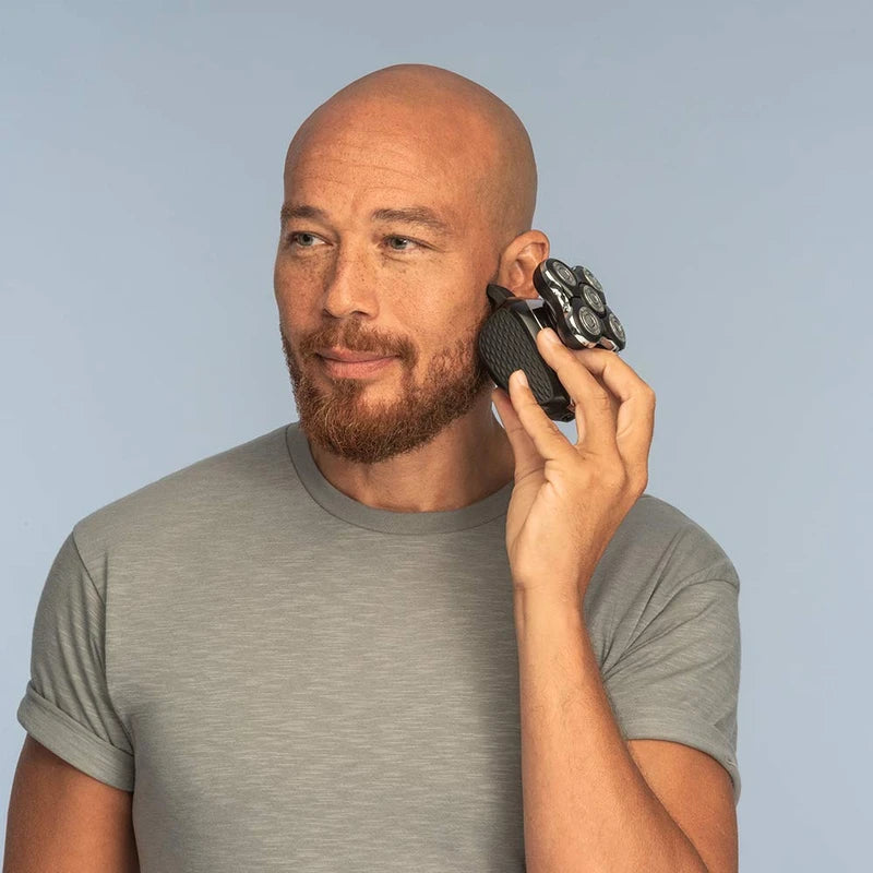Remington RX5 Ultimate Head Shaver for Bald Men, Easy to Clean with Skin Close Results in Under 2 Minutes - XR1500 UK bathroom 2 pin plug, Black