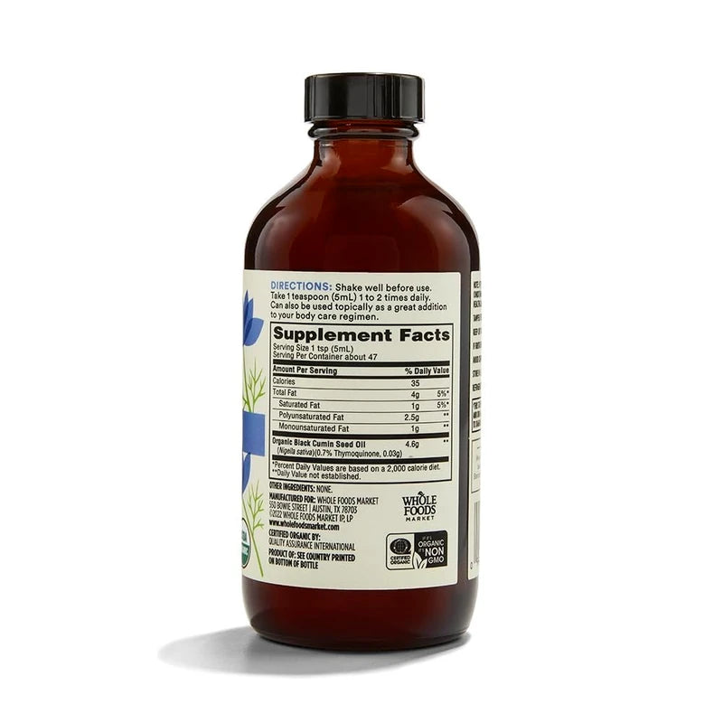 Whole Foods Market Whole Foods Market Organic Black Seed Oil, 8 Fl Oz