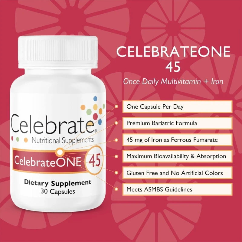Celebrateone 45, 45Mg Iron - One a Day Bariatric Multivitamin, Essential Vita...