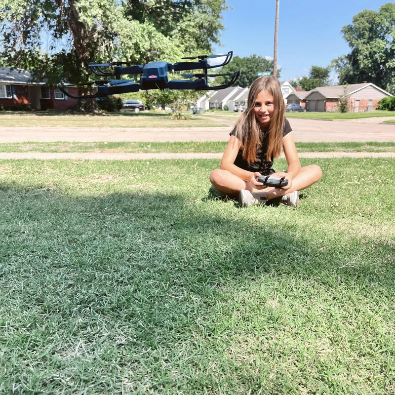 Falcon 4K Drone with Camera | Quadcopter Drones for Kids, Adults, Beginners and Pros | HD Pictures and Videos, Foldable, Silent Movement, Anti-Collision Sensors, Up to 30 MPH