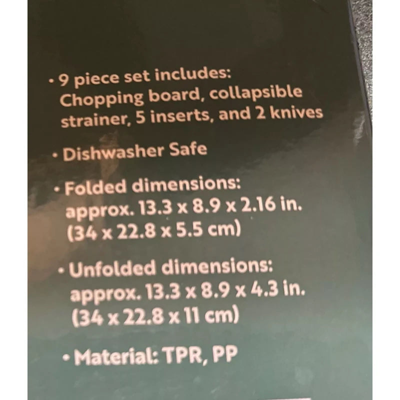 Adventuridge Adventureridge 9 in 1 Collapsible Cookware Set