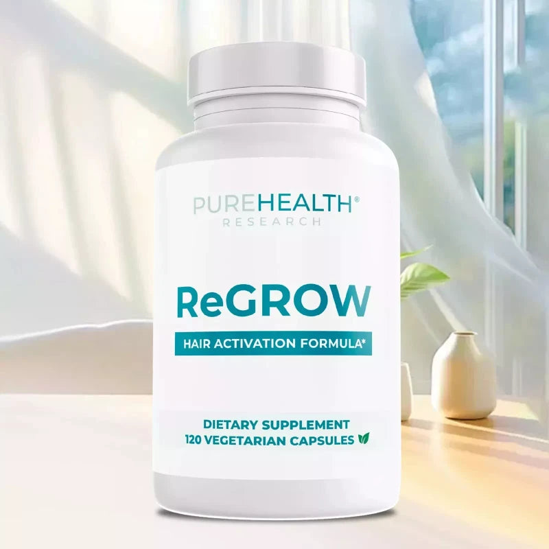 PureHealth Research ReGrow - Thicker Hair, Hair Growth, Anti Hair Loss- Vitamins